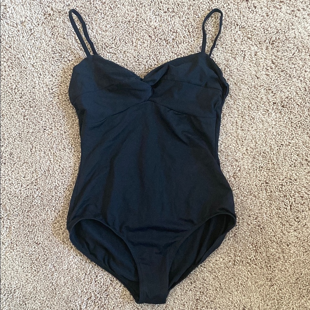 Mirella Black One-Piece Swimsuit Classic Tank Style
